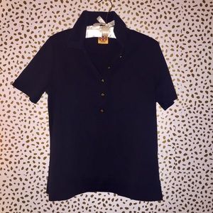 tory burch - polo shirt - black - xl